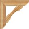 Ekena Millwork Olympic Slat Rough Sawn Bracket w/ Offset Brace, Western Red Cedar, 8"W x 30"D x 30"H BKT0806X30X30OLY06RWR - alternate 2